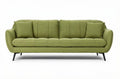 Sofa trzyosobowa z tkaniny w kolorze zielonym 180 x 80 x 75 cm